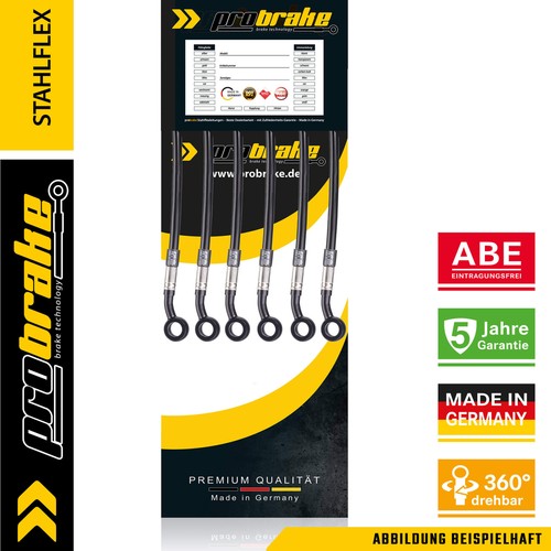 Stahlflex bremsleitung schwarz - bremsleitung,
