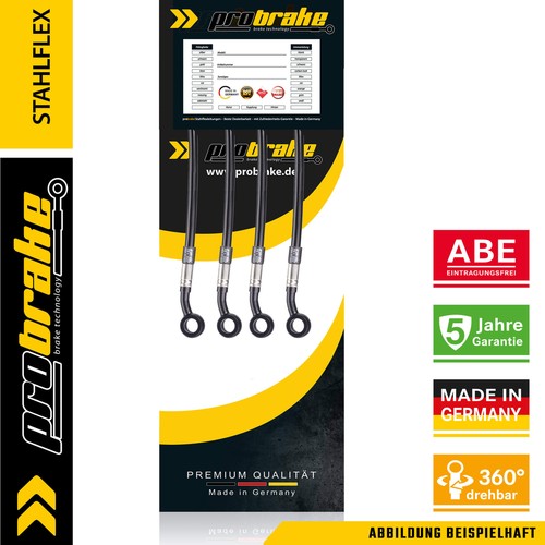 Stahlflex bremsleitung schwarz - stahlflex,